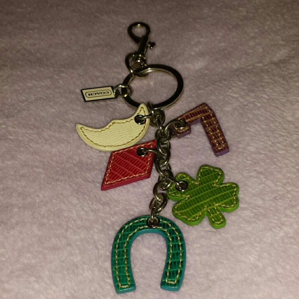 Coach lucky mix extra large spinner keychain